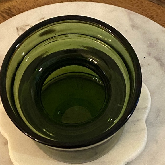 Vintage Jens Quistgaard Dansk Designs Green Glass Votive Tea light Candle Holder - Picture 4 of 12
